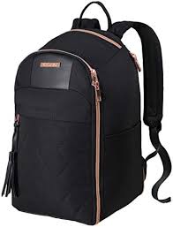 Resehack Kollektion: Svart Underseat Ryggsäck (40x20x25 cm)