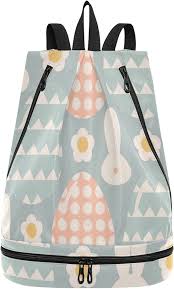 Retro Vattentät Gymryggsäck - Påskägg Design
