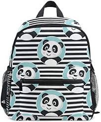 Söt Panda Barnryggsäck - Blå Cirkel