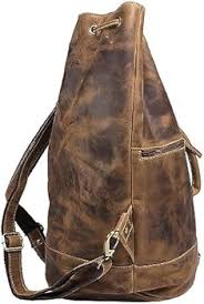 Greenburry Vintage Läderryggsäck 48 cm - Brun